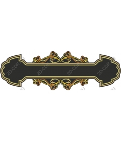 Elegant vintage decorative frame
