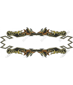 Exquisite frame with decorative elements