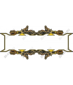  Elegant black and gold frame