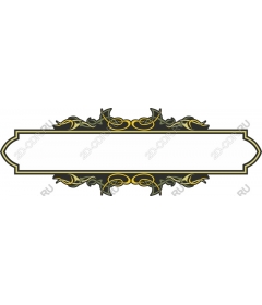  Elegant decorative label frame in and
