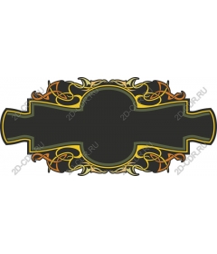 Vintage ornamental banner