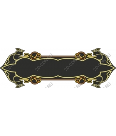 Vintage ornamental banner