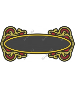Vintage ornamental banner