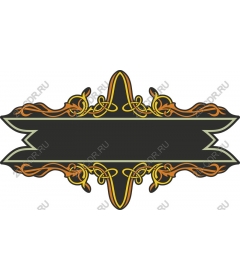 Decorative vintage frame ornament