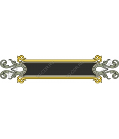 Vintage ornamental banner