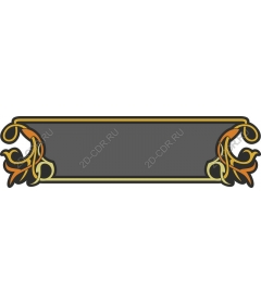 Vintage decorative frame