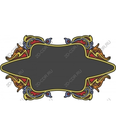 Vintage decorative frame banner