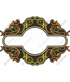 Decorative vintage frame ornament