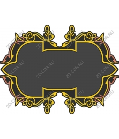 Elegant vintage decorative frame