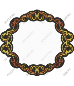  Elegant decorative floral frame