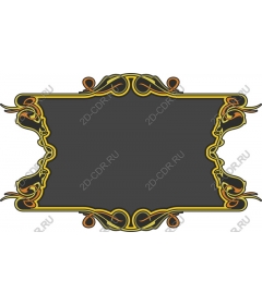 Elegant vintage decorative frame