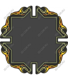  Elegant round ornament
