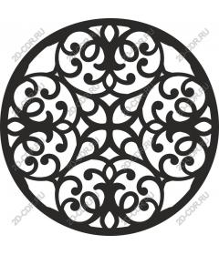 Round ornamental pattern