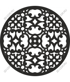 Intricate round ornament