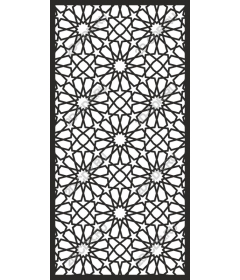  Elegant geometric floral pattern