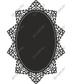 Exquisite vintage lace frame