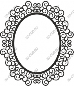 Elegant vintage decorative frame