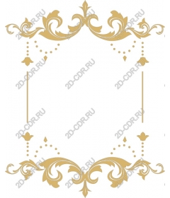  Elegant gold decorative frame