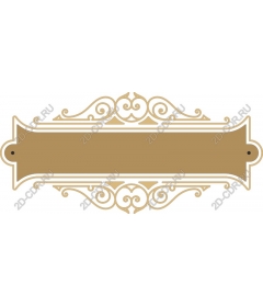 Vintage ornamental banner