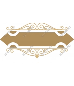 Elegant vintage decorative sticker