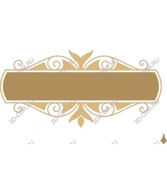  Elegant decorative vintage label