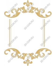 Exquisite gold frame