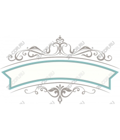 Vintage ornamental banner