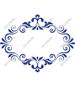  Elegant decorative frame in a dark blue color