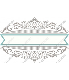  Elegant decorative element with a custom banner