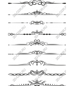  Elegant set of delimiters - Flourish collection
