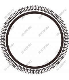  Elegant round decorative border