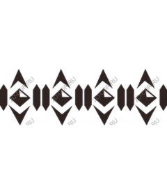 Geometric tribal pattern