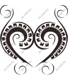  Elegant heart-shaped