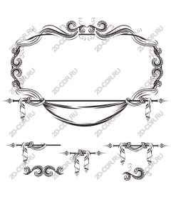 Vintage decorative frame