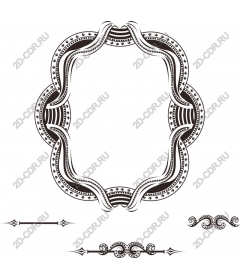 Vintage decorative frame
