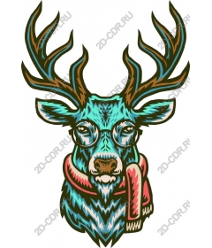  Whimsical deer head