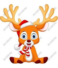  Adorable cartoon reindeer for the Christmas holidays