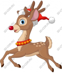  A playful Christmas deer