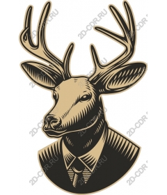  Stylish deer in a suit