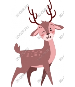  Adorable cartoon deer