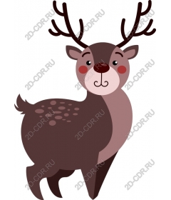  Adorable cartoon deer