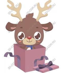 Reindeer gift box