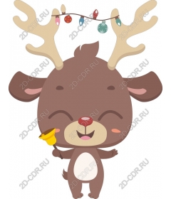  Cute deer for Christmas