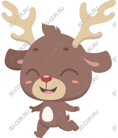  Cute playful deer
