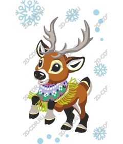  Festive deer