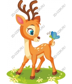  Charming playful fawn