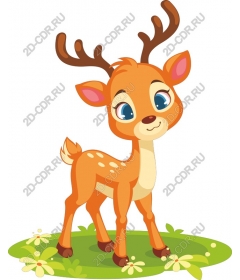  Cute cartoon deer