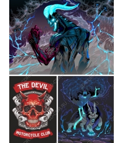 Комплект мотоциклетного клуба Devil