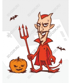 Playful devil Halloween