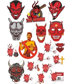 Set on the theme of demons